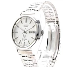 SEIKO Type II 4623-8020 Quartz Men's Watch White Dial Day Date 36mm Vintage