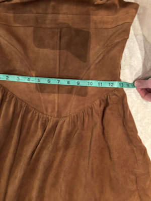 Moon River New Brown Faux Suede Corset Style Midi Fit & Flare Dress Size Small | eBay Moon River New Brown Faux Suede Corset Style Midi Fit & Flare Dress Size Small | eBay