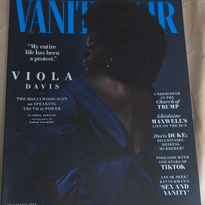Vanity Fair Magazine July/August 2020 Issue 7/8 Viola Davis Cover Illustrated