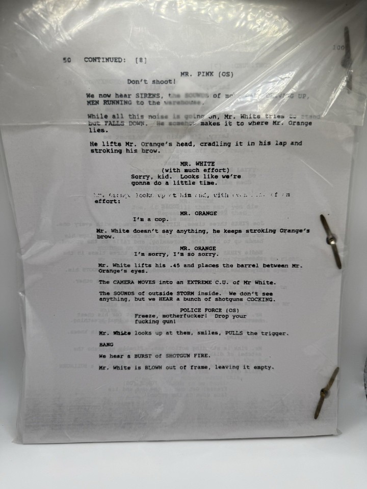 Reservoir Dogs Signed Autographed Script Full Screenplay Full Script ...