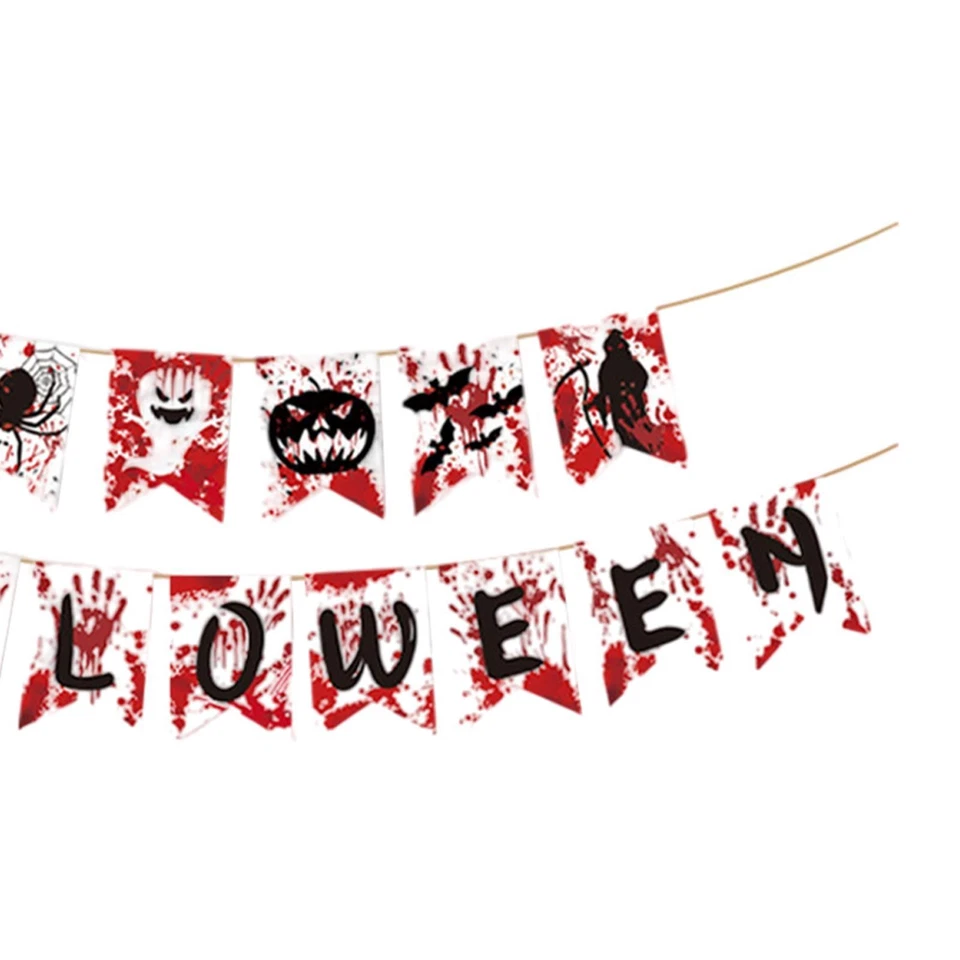 Bannière de Fanion D'Halloween, Décoration Créative pour Cheminée - Photo 2/4