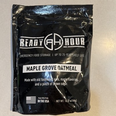 Ready Hour Maple Grove Oatmeal Emergency Food 16.37 oz Price Per 1 Pack