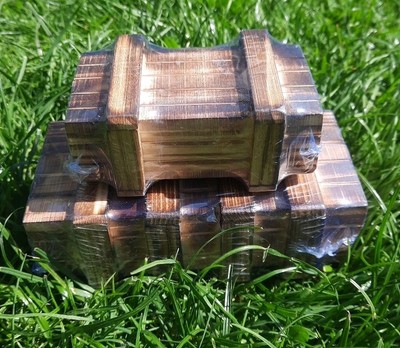 2x Trick Box Puzzle Box Holz magische Geschenkbox Geocaching Versteck