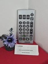Living Solutions Jumbo 3-in-1 Universal Remote Control Works