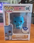 Funko Pop! Vinyl: Fairy Tail -Happy -(Flocked)- FYE (Exclusive) #69 W Protector