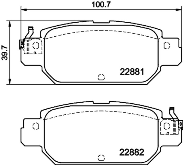 Hella Pagid Bremsbelagsatz, Scheibenbremse 8DB 355 040-651-image