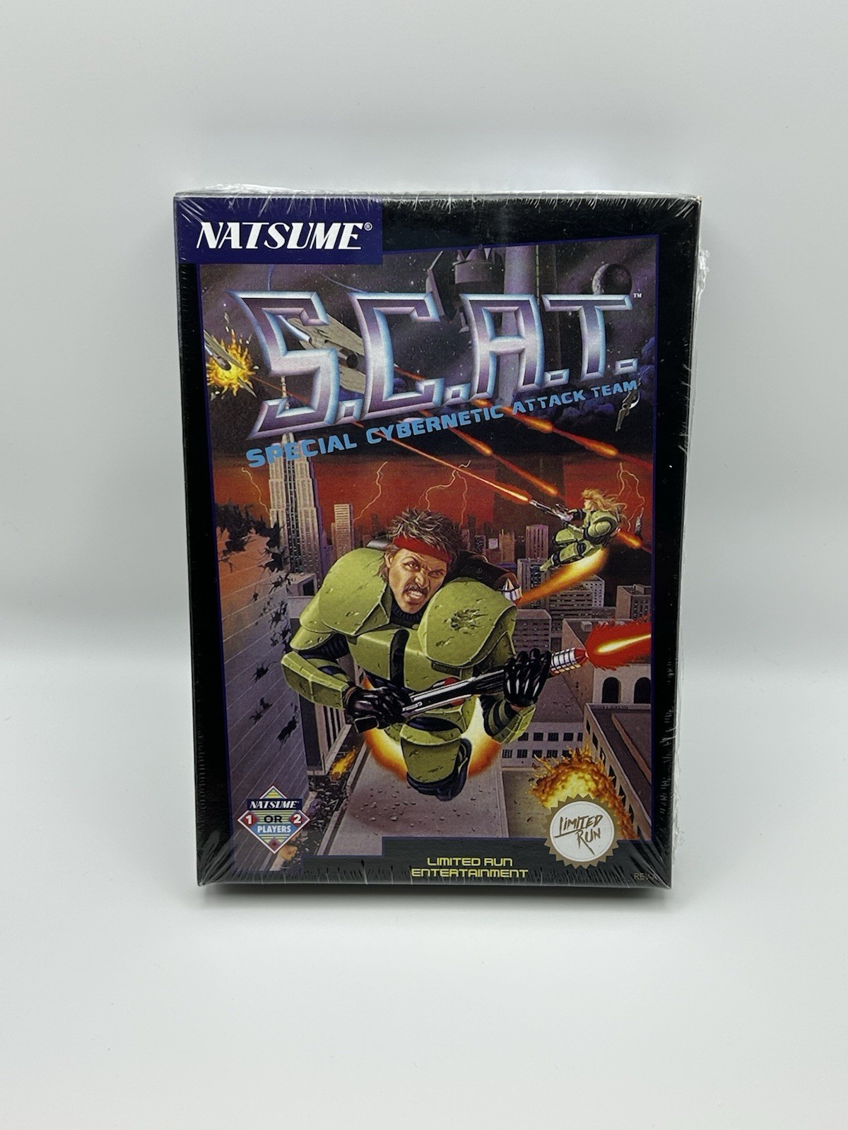 S.C.A.T. Special Cybernetic Attack Team NES SCAT Limited Run Collector's edition