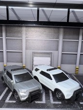 Lot Of 2 Matchbox Custom Unmarked 2023 Ford Interceptor Silver & White NLFFP