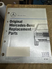 Original Mercedes-Benz Replacement Parts 1990 Edition Parts Catalog 22JS2566-M9
