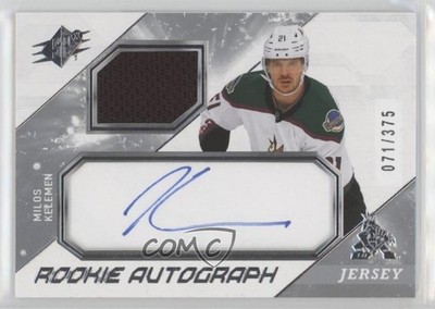 2023-24 SPx Rookie Auto Jersey 71/375 Milos Kelemen #MK Auto ru2