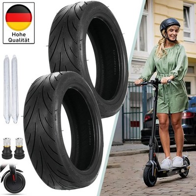 Reifen Gummi Für Ninebot Max G30/G30D Zubehör+ Ventil E Scooter 10Zoll 60/70-6.5