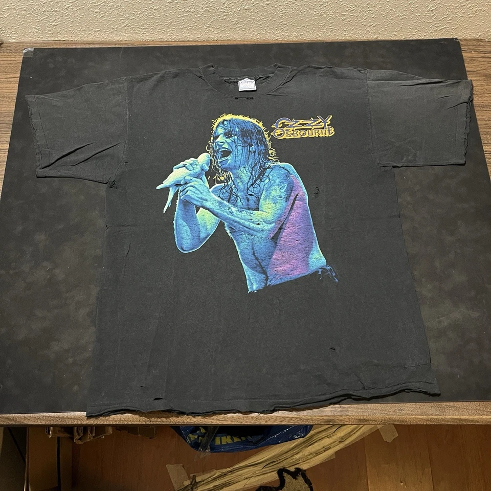 Vintage Ozzy Osbourne Shirt Dove’s Revenge 90s All Over Print Fade Thrash XL USA - Image 2 of 4