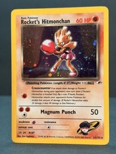 Rocket's Hitmonchan 11/132 Holo Rare Gym Heroes Pokémon Card LP - SWIRL on eBay