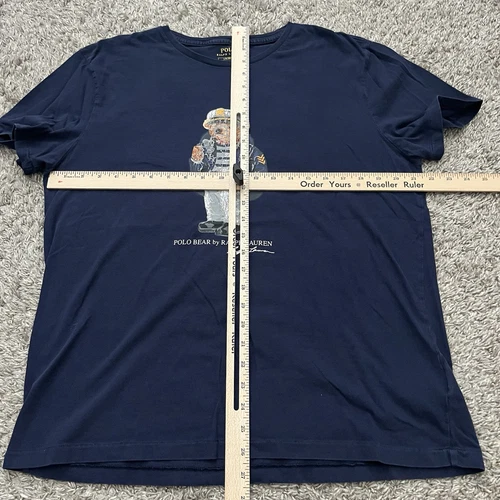 Polo Bear By Ralph Lauren Blue T-Shirt Size Men’s Large Sailor Captain Teddy - Picture 4 of 5