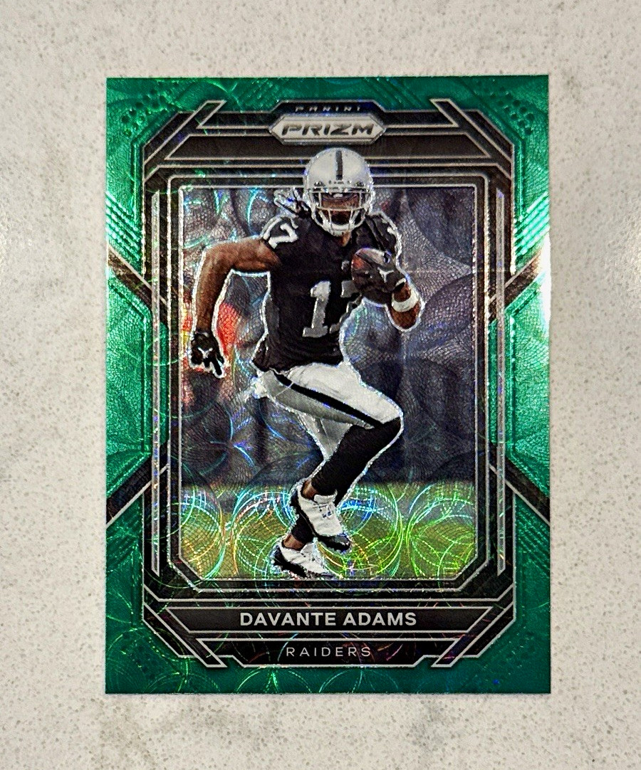 Panini 2022 Prizm Davante Adams Green Scope Prizm #171 /75 Raiders