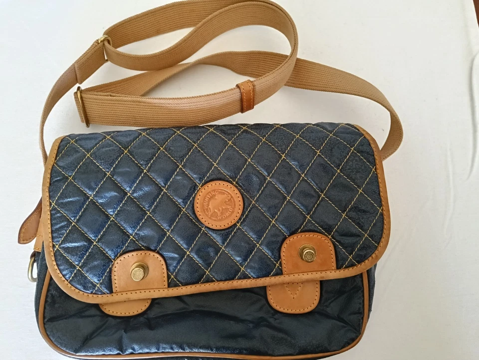 Auténtico bolso bandolera/hombro mensajero Hunting World vintage hecho en Italia  Foto 2 de 4