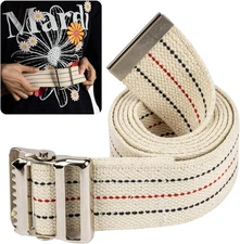  60" Gait Transfer Belt for Seniors – Heavy Duty Walking Aid with Metal Buckle