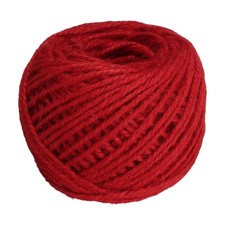 164 Feet Natural Jute Twine 3mm Twine String Color Jute Rope, Red