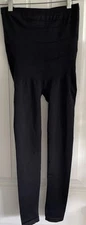 Assets By Spanx Seamless Shaping Slimming Leggings Black Women’s Sz M  20340R