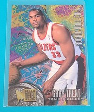1995-96 Metal Rookie Roll Call #R-9 Gary Trent Portland Trail Blazers Card F8. rookie card picture