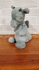 Jellycat London Bashful Dragon Plush Sage Green Stuffed Animal Medium 12"