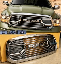 Chrome Big Horn Style Grille For 2013-2018 Dodge Ram 1500 Grill Grille Wletter Chrome Big Horn Style Grille For 2013-2018 Dodge Ram 1500 Grill Grille Wletter
