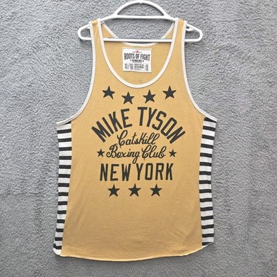 RETIRED Size XLarge Mike Tyson Roots Of Fight Tank Top Bloodlines Striped