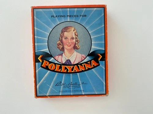 Vintage 1940 Parker Brothers Pollyanna Game Playing Pieces & Instructions in Box