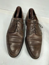 Allen Edmonds MONTGOMERY Brown Leather Split Toe Derby  Blucher Shoes 10.5 D