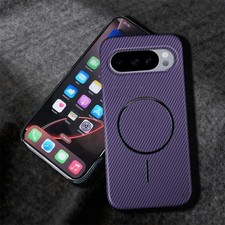 For Google 10 Pro Xl 9 Shockproof Mag Safe Case Rugged Carbon Fiber Pattern Cove