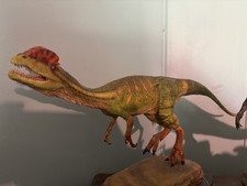 Memory Museum 1/15 Jurassic Dilophosaurus Statue Dinosaur Model Figure Toys Gift