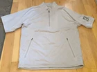 Sun Mountain Mens Gray 1/3 Zip Short Sleeve Golf Pullover Size L