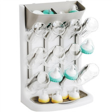 Larger Vertical Baby Bottle Drying Rack - BPA Free - Space Saving Feeding Bottle
