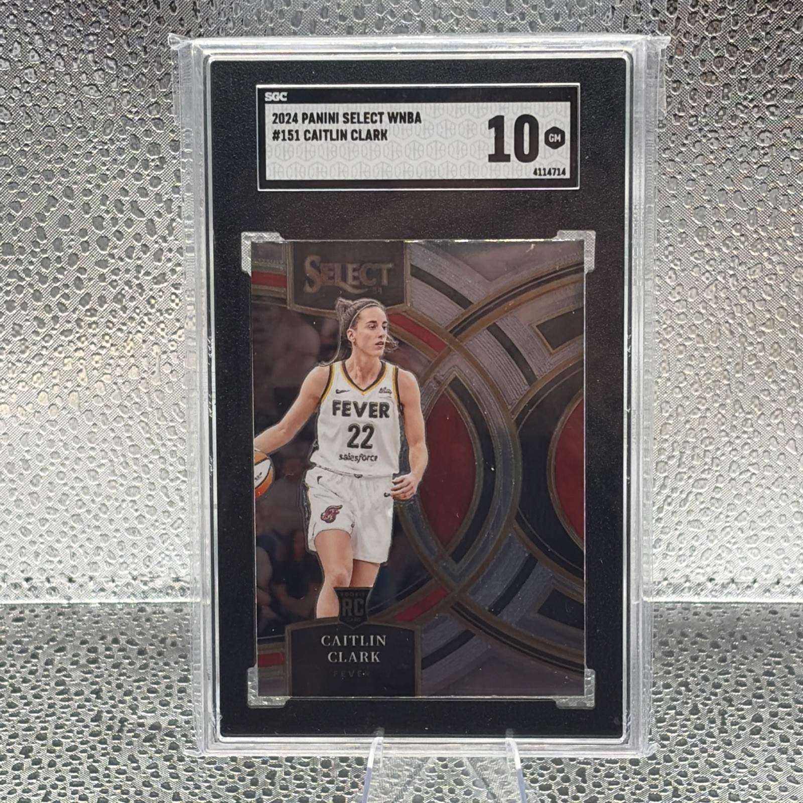 2024 Select WNBA Caitlin Clark Premier #151 Rookie RC Fever SGC 10