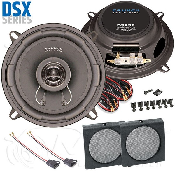 Crunch Auto Lautsprecher FüR VW Golf II / 2 1983-1992 Front Vorn TüR 160W #Anvz-image
