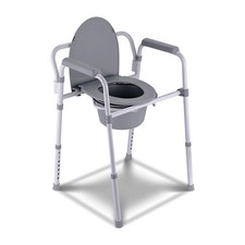Altus Essential Folding Bedside Commode multifunction Aid White Altus
