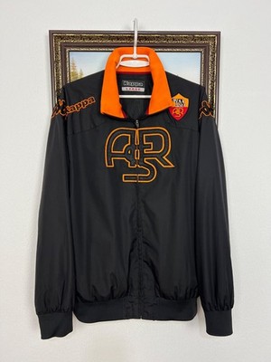 Vintage Kappa AC Roma Football Jacket Soccer Track Top Mens Maglia Rare Size L