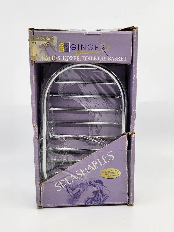 Cesta de jabón Ginger® Splashables 6" latón macizo pulido cromo 500-26 Foto 4 de 4