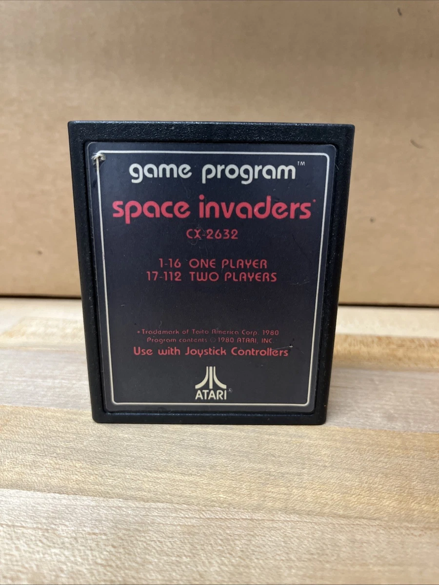 Jeu Retro Space Invaders 1980 Pour Atari 2600 - Version PAL Complète (CIB) - Très Bon État