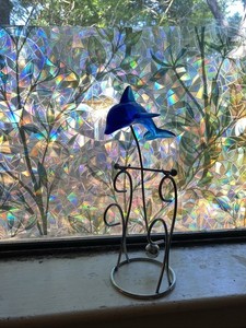 Kinetic Blue Dolphin On Waves