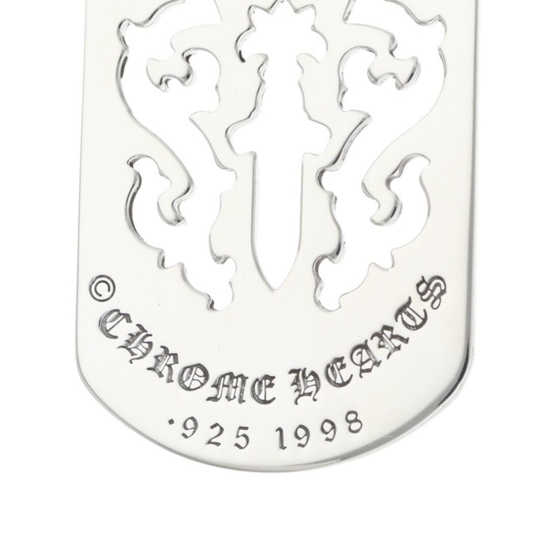 Chrome Hearts D TAG LRG Dagger Cut Out Dog Large Necklace Top Mens Used f474f469 thumbnail 4