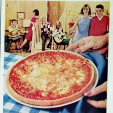 Vintage 1964 Ad Chef Boy-Ar-Dee Frozen Pizza Party Perfect In 8 Minutes