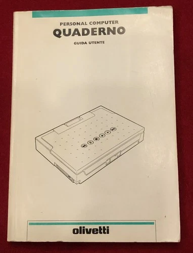Manuale guida utente - Olivetti Personal Computer Quaderno