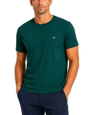 GANT Herren Regular Shield T-Shirt Dark Emerald Green