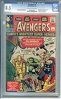 THE AVENGERS #1 CGC GRADED VF+ 8.5 ORIGIN AND 1ST APPEARANCE THE AVENGERS. OW/W
