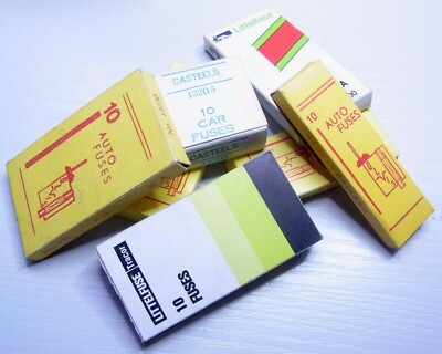 2 pieces motor vehicle vintage torpedo fuse fine fuse glass fuse