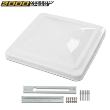 Fit For 14" x 14" Replacement White Roof Vent Cover Camper RV Trailer Ventline 