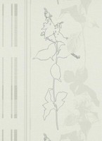 Erismann Tapete 6853-01 Weiß Grau Floral Vliestapete Vlies