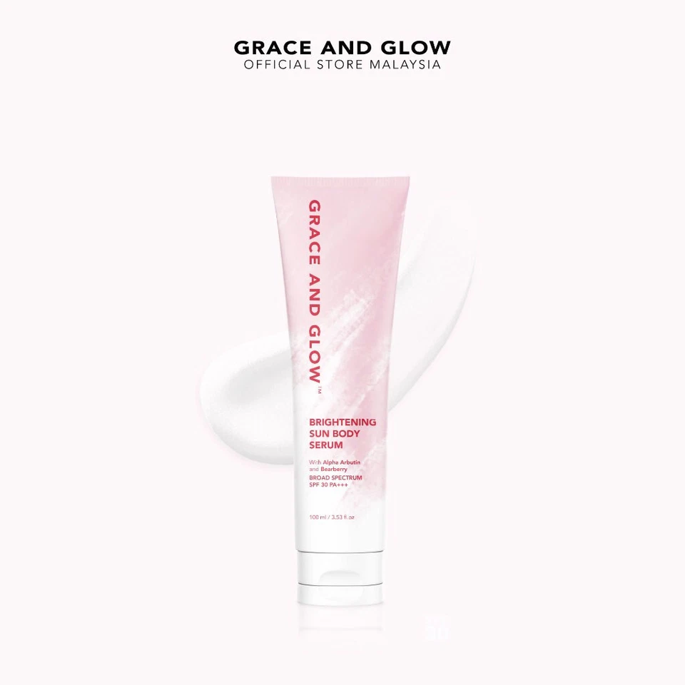 2X GRACE&GLOW Brightening Sun Body Serum For Bright & Smooth Skin with Arbutin Foto 4 de 4