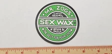VTG 80's MR ZOGS SEX WAX FOIL NOS RARE SURF SURFING SURFBOARD SKATEBOARD STICKER